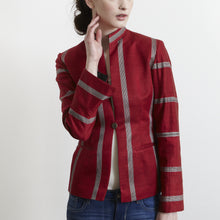 Load image into Gallery viewer, Zarif Red Silk Jacket