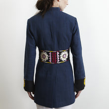 Load image into Gallery viewer, Zarif Suzani Blue Striped Jacket