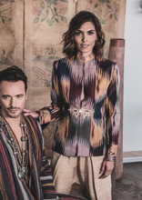 Load image into Gallery viewer, Zarif Silk Vintage Ikat Jacket