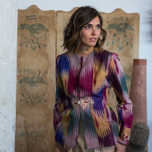 Load image into Gallery viewer, Zarif Silk Vintage Ikat Jacket