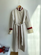 Load image into Gallery viewer, White Long Wool Coat
