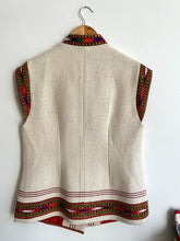 Load image into Gallery viewer, White Embroidered Wool Vest

