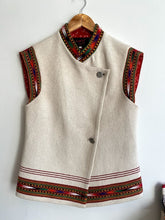 Load image into Gallery viewer, White Embroidered Wool Vest
