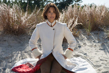 Load image into Gallery viewer, White Long Wool Coat
