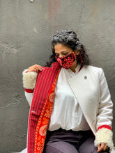 Load image into Gallery viewer, White 3/4 Length Wool Coat
