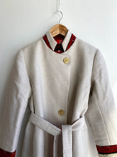 Load image into Gallery viewer, White Long Wool Coat
